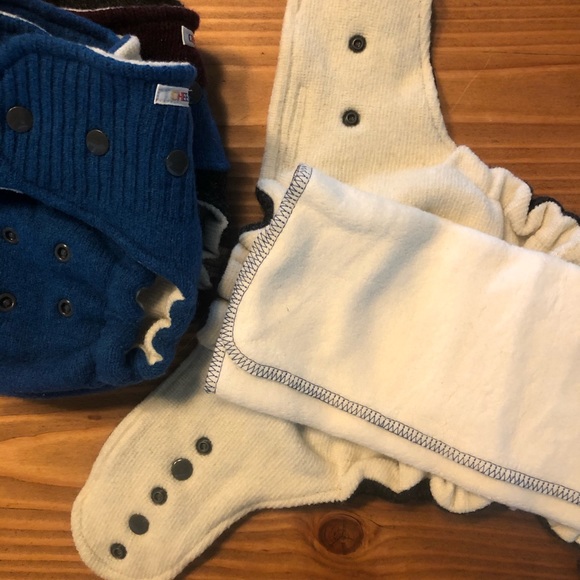 Heavy Organic Merino Wool Diaper Full Set - Picture 9 of 16